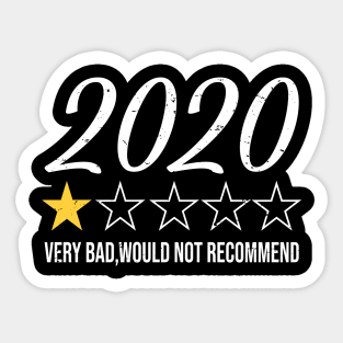 2020 Review - Very Bad Would Not Recommend Sticker